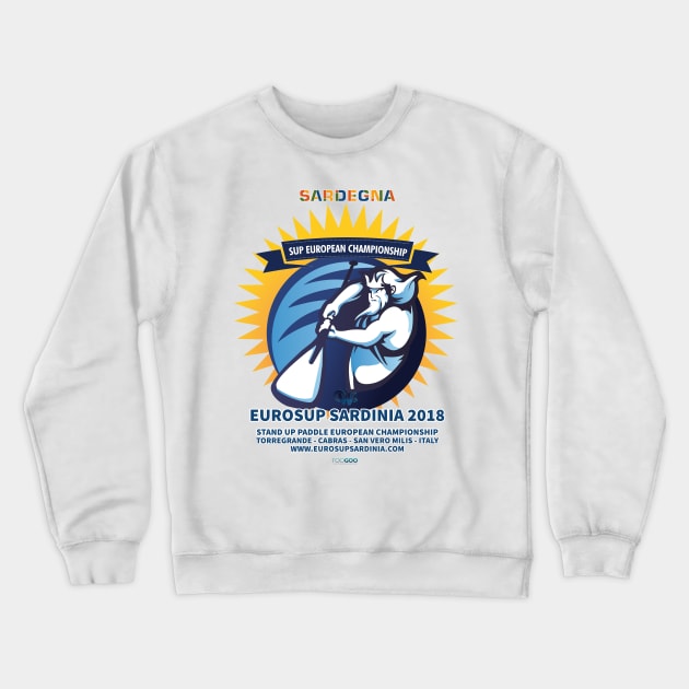 God Neptune EuroSUP 2018 Crewneck Sweatshirt by oristanoeventi